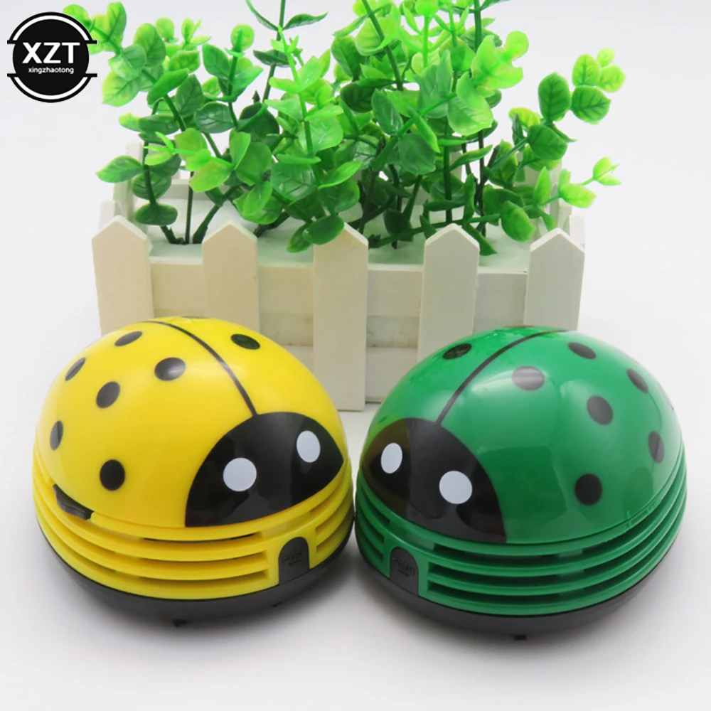 Mini vacuum Table Vacuum Cleaner Ladybug dust Cleaner Desktop Keyboard Dust Collector For Home Office Desktop cleaning