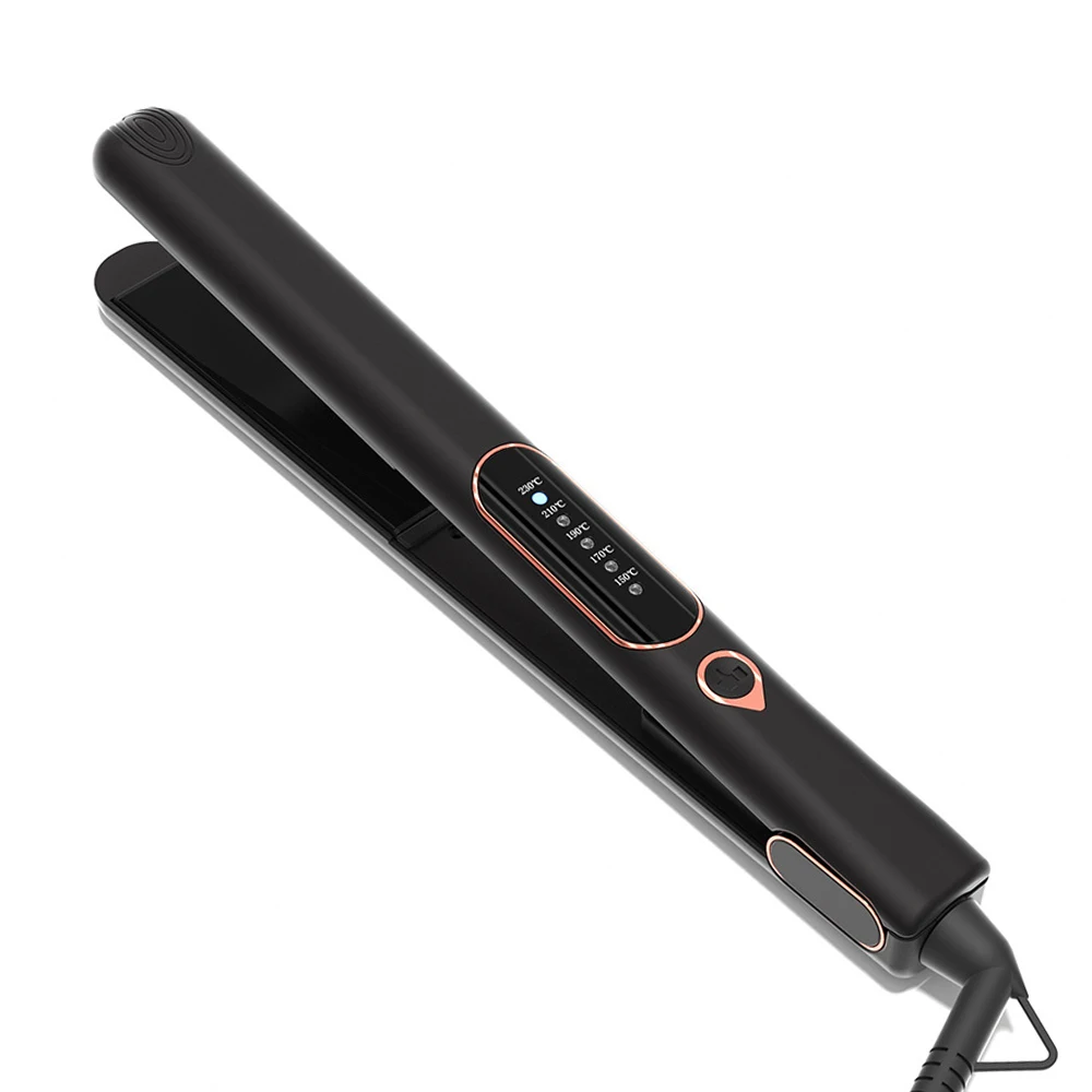 2 in 1 Hair Straightener Curler Ceramic Coated Flat Iron Fast Heating Straightening Irons LCD Display Perm Tools Dual Voltage