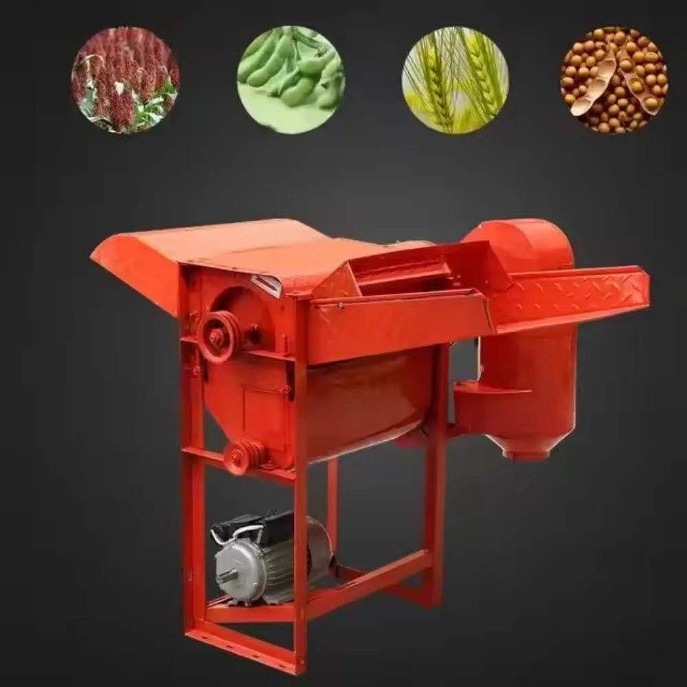 Small Household Rice Wheat Grain Multiple Crops Thresher Millet Soybean Rapeseed Sorghum Threshing Machine Wheat Sheller