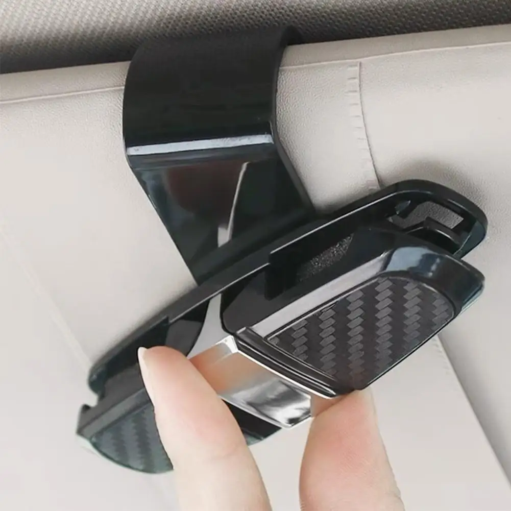180-degree Car Sunglasses Frame Glasses Clip Multi Function In Car Creative Eye Box Card Double Headed Clip On Board for Easy Ac