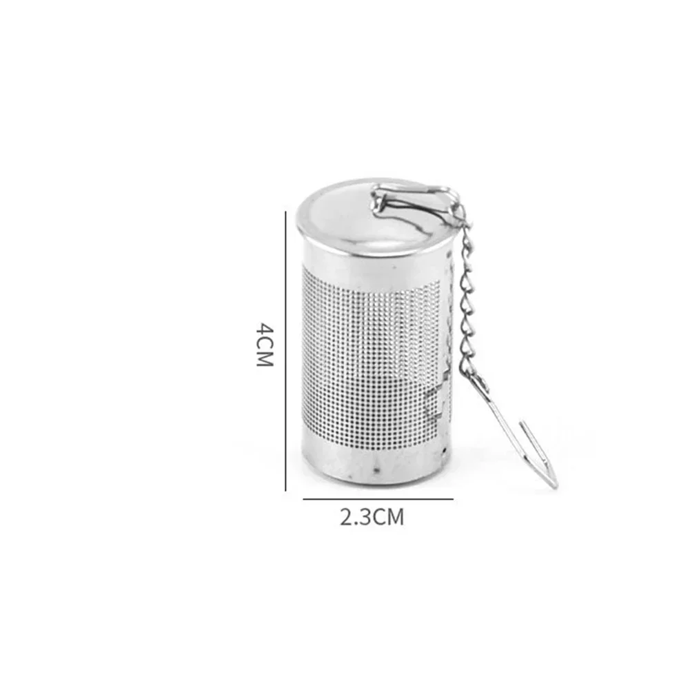 1PCS Stainless Steel Tea Ball  Infuser Strainer Leaf Spice Herbal Teapot Reusable Mesh Filter Home Kitchen Accessories