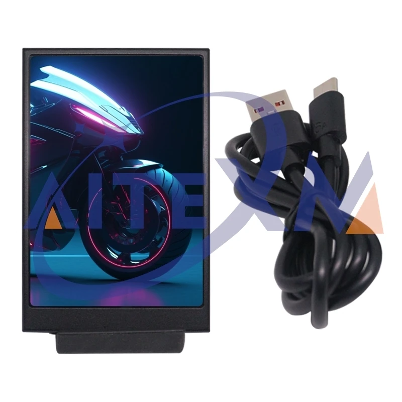 AITEXM 3.5 Inch IPS Type C Secondary Screen For Computer CPU GPU RAM HDD Display 320*480 USB LCD Monitor Freely AIDA64 Win 10 11