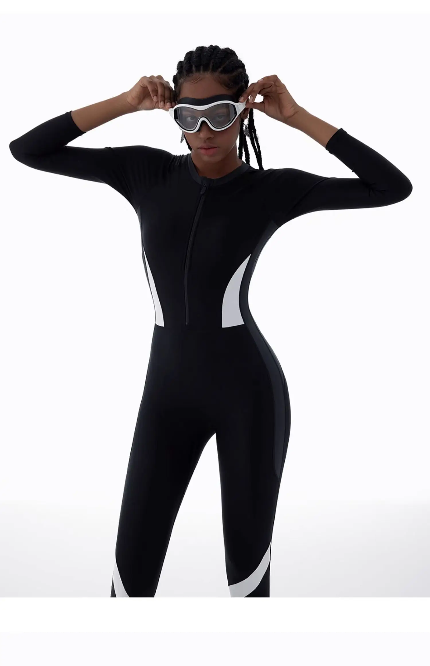 

Swimsuit for women 2025 new long sleeved pants full body sun protection professional jellyfish surfing diving suit