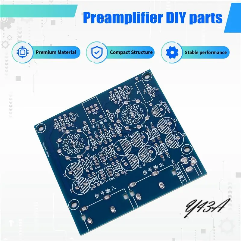 

Y43A-6J1 Hi-Fi стерео электронная ламповая плата предусилителя готовый модуль предусилителя DIY наборы желчный усилитель эффект детали инструментов
