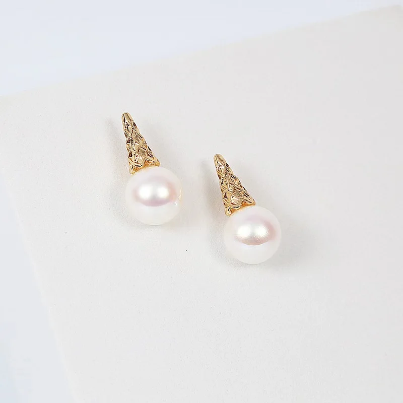 Korean Version of The Trend Ice Cream Earrings Simple Atmosphere Elegant Temperament Accessories