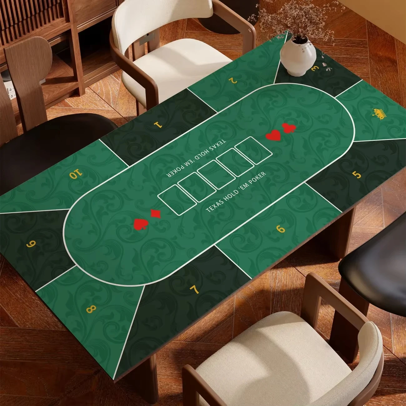 Leather Desk Pad Protector Professional Poker Gaming Board GameMouse Pad Office Desk Mat Waterproof Non-Slip PU Desk Blotter Pad