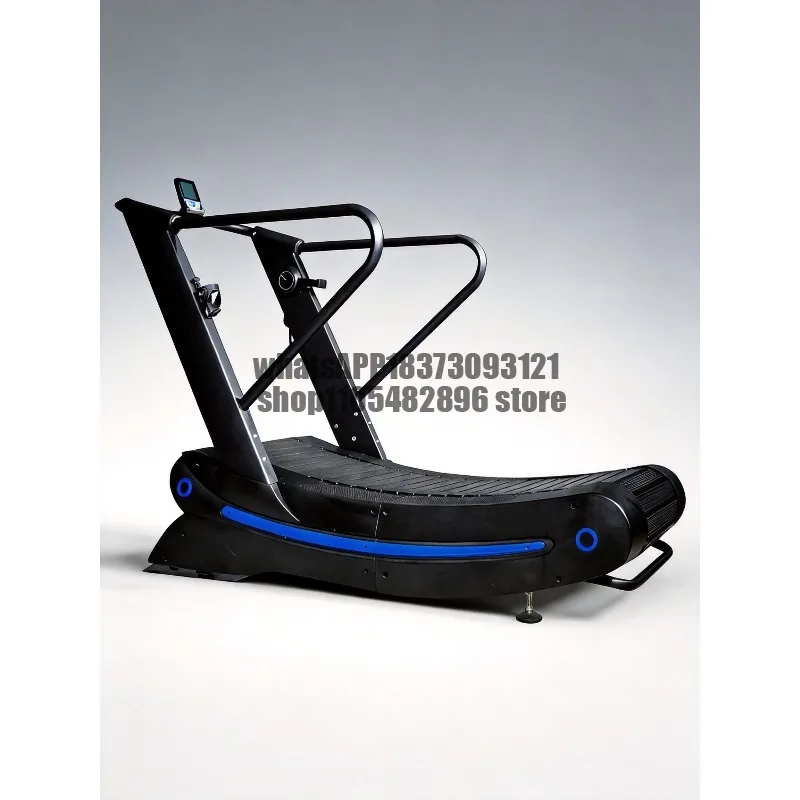 Non-powered treadmill, cardio equipment, gym, curved machine, non-assisted non-plugged version