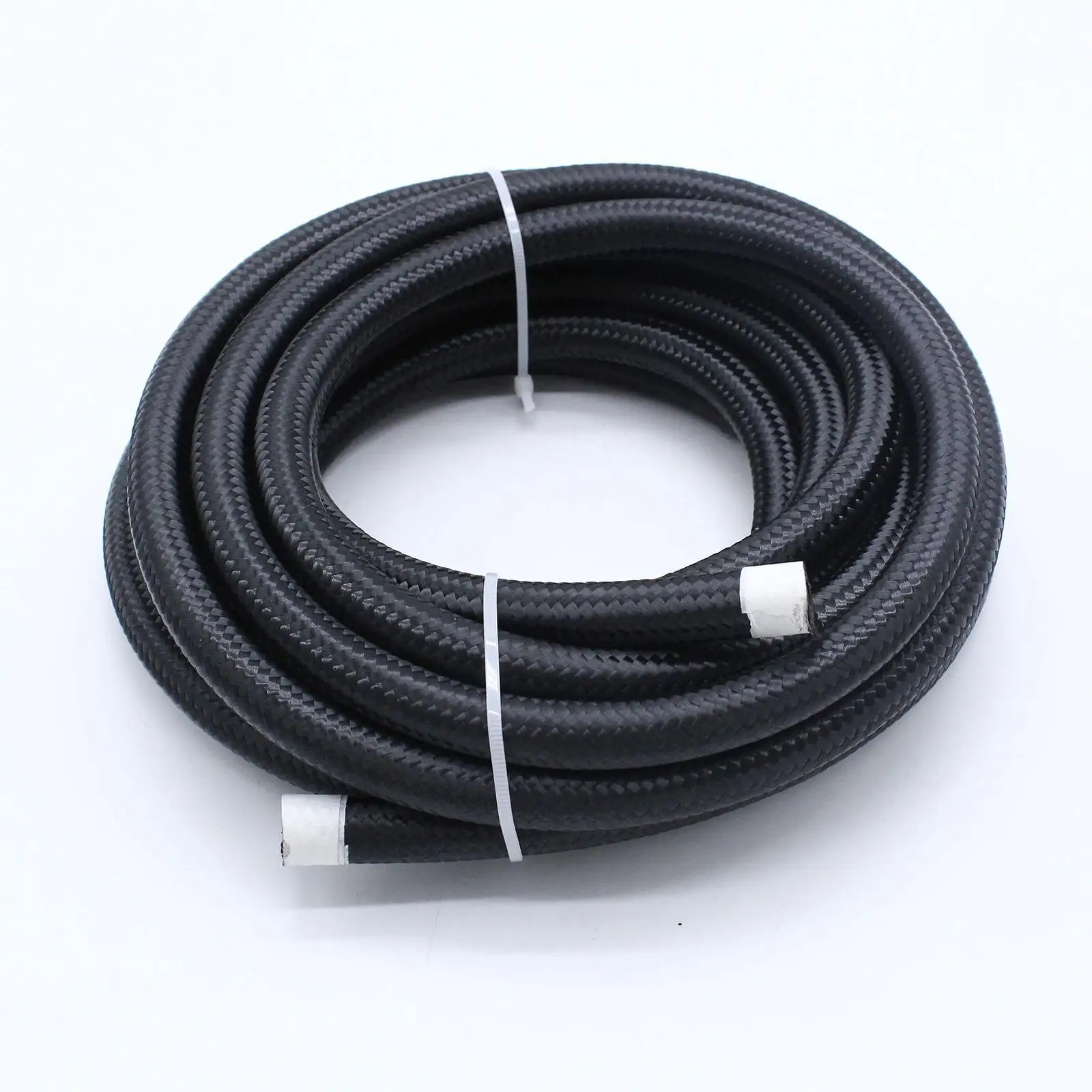 

20ft 6AN 3/8" Cpe Gas Fuel Line Hose Universal Accessories Multipurpose Professional Sturdy Nylon Stainless Steel Braided Black