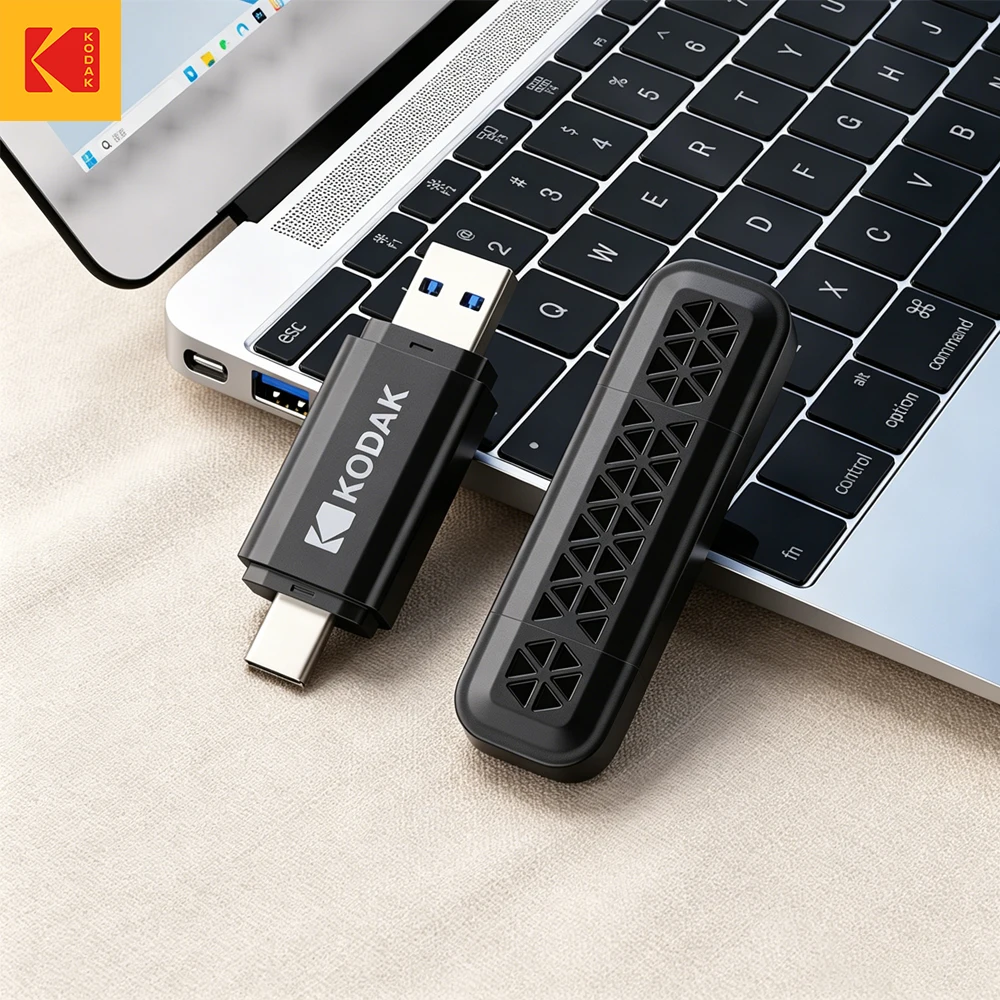 pen-drive-kodak-k143d-usb-32-tipo-c-128gb-256gb-64gb-32gb-otg-de-alta-velocidade-para-telefone-e-laptop