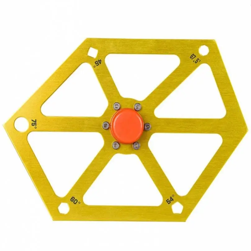 

Multifunctional Hexagonal Woodworking Angle Ruler for Measuring Tools, Adjustable Angle Magnetic Multi Angle Measuring Ruler