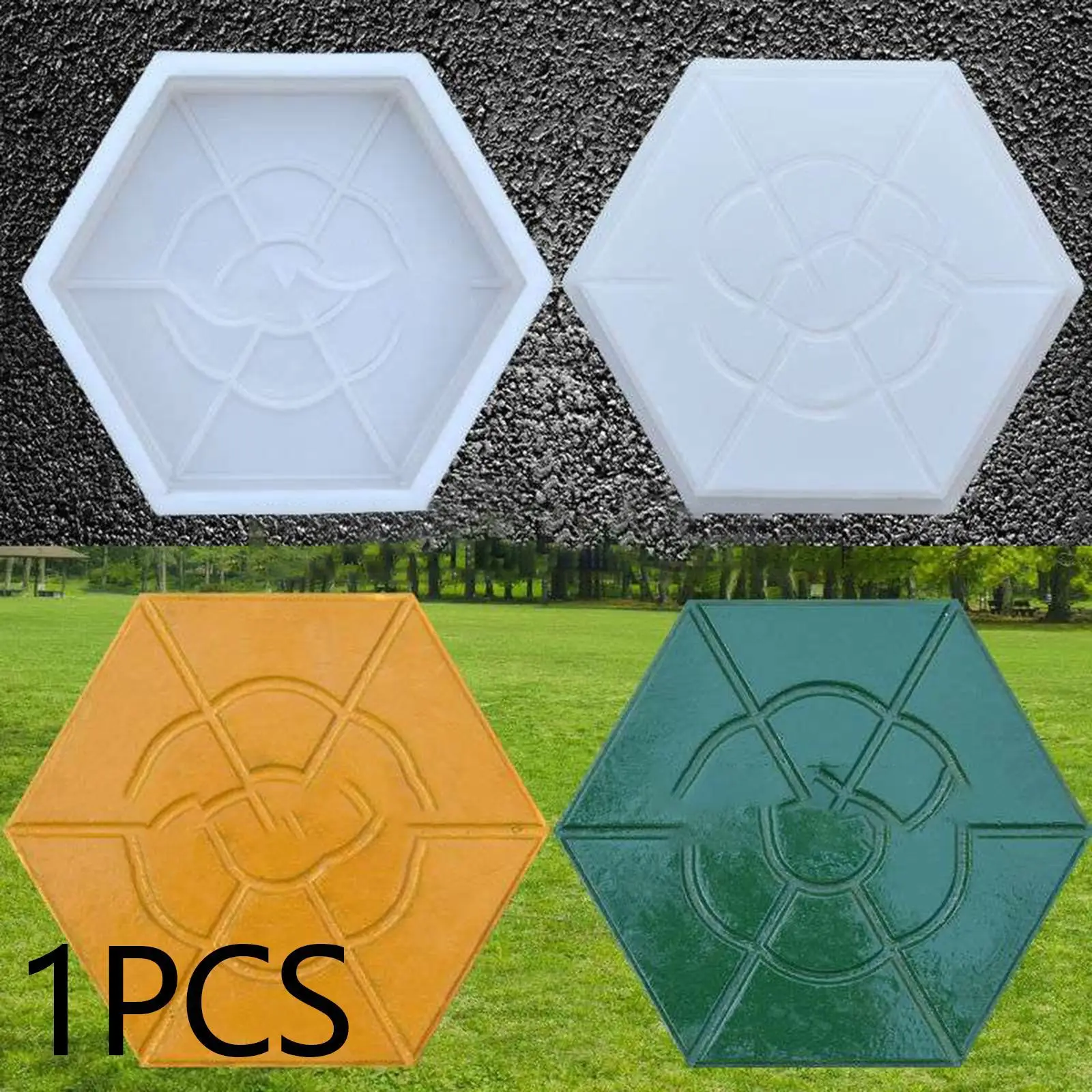 Concrete Molds Decorative Path Makers Molds for Sidewalks Floor Tile Walkway