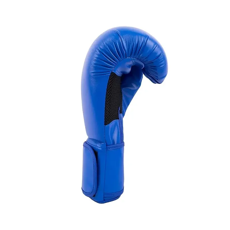 Blue Boxing Gloves, Polyurethane Foam Sponge Boxing Gloves,10oz Boxing MMA Sanda Taekwondo, Training Gloves, Mitts Muay Thai, Sp