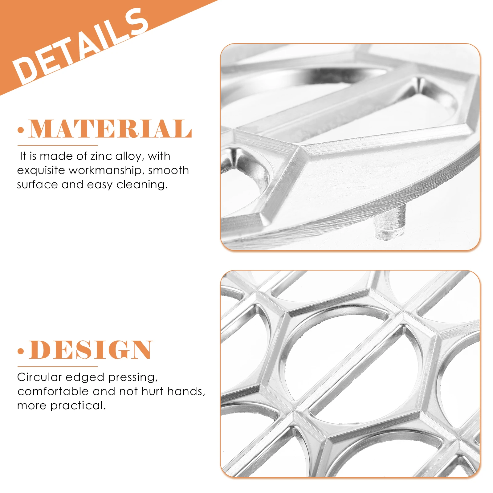

Dumpling Mold 14 Holes Aluminum Kitchen Tool Easy Clean Multi Function Maker Ravioli Press Won