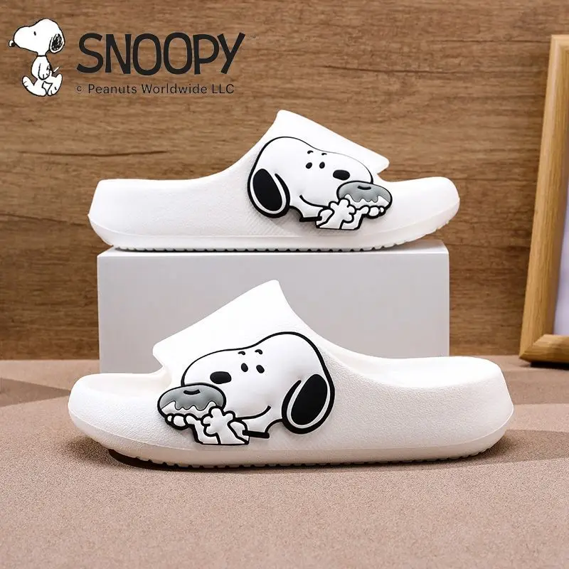 سنوبي شخصية الكرتون الأطفال المضادة للانزلاق النعال الإبداعية أنيمي شخصيات الفيلم داخلي الأولاد النعال الباردة بالجملة