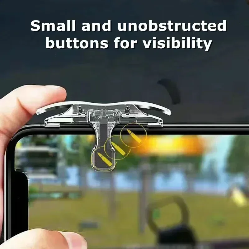 Gatillo de juego de teléfono móvil ABS X8, controlador de Joystick para PUBG, objetivo de disparo L1R1, botón de llave de aleación para IPhone y Android, 2 uds.