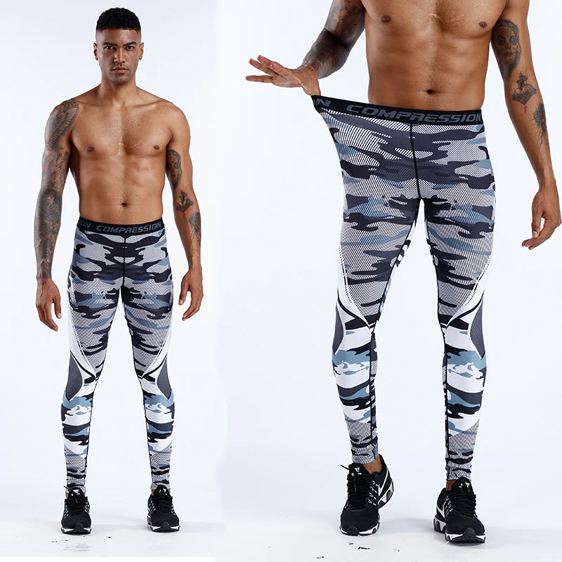 Männer Lauf Leggings Sportswear Quick Dry Gym Fitness Strumpfhosen Workout Training Jogging Sport Hosen Kompression Sport Hosen – Detail 11