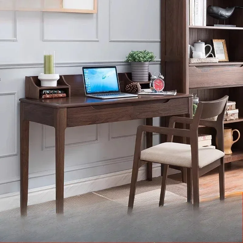 

all solid wood desk and chair 1.2 meters red oak Nordic simple study table study desk writing desk modern