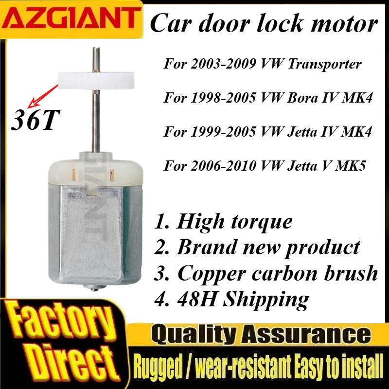 

FC-280SC-22120 36T High Performance Car Door Lock Actuator Motor DC 12V Repair Tools For VW Transporter/Bora IV/Jetta IV/Jetta V