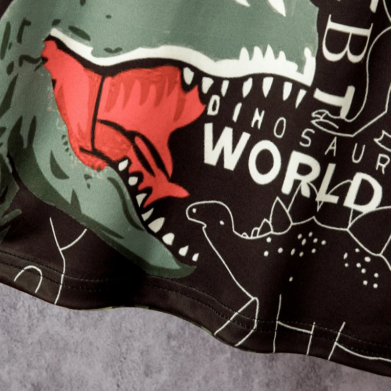 2 قطعة الصيف الأطفال التمويه ديناصور دعوى الصبي عادية موضة وسيم سترة فتاة مريحة جوكر السراويل تي شيرت الملابس #6