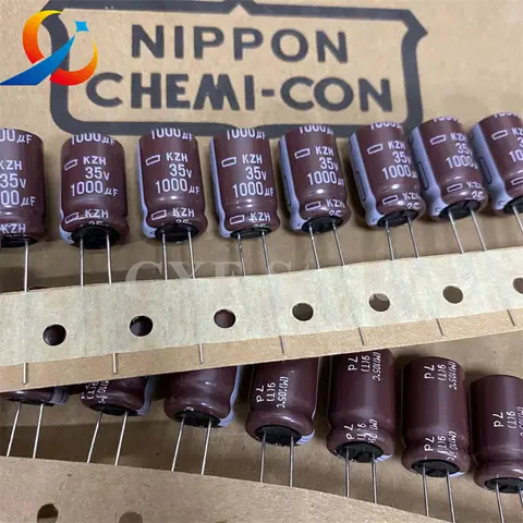 10PCS KZH 35V1000UF Volume 12.5X20MM NCC Electrolytic capacitor EKZH350ETD102MK20S 1000UF 35V NEW