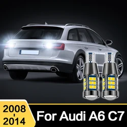 2X For AUDI A6 C7 2008 - 2014 2013 2012 2011 W16W T15 912 921 906 922 LED Car Reverse Light Bulbs Canbus Backup Lamp Accessories