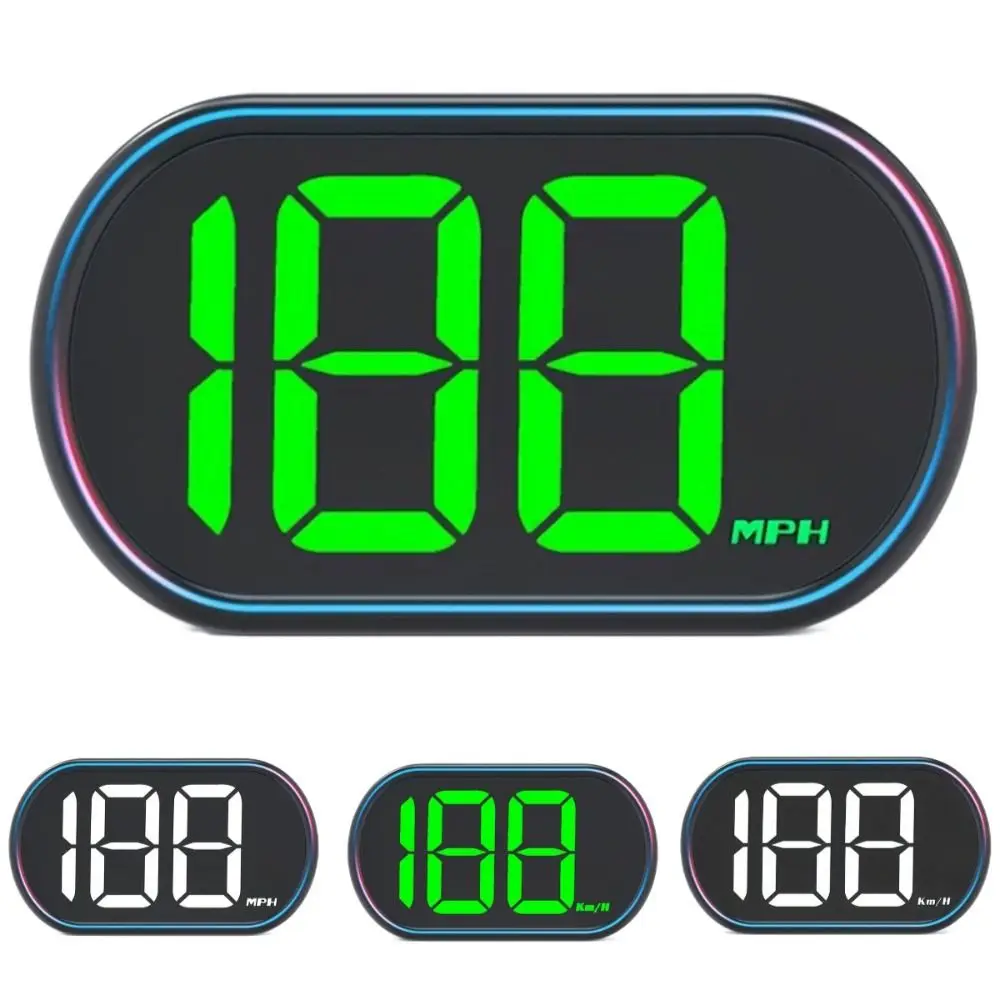 

KMH/MPH GPS Car Digital Speedometer Plug&Play Universal Vehicle Speed Meter Plastic Portable HUD Car Head Up Display Tachometer