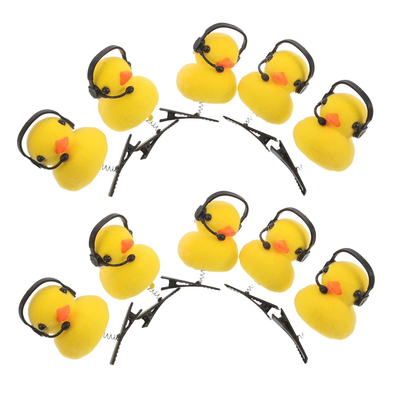 

15Pcs Yellow Duck Hairpin Cute Cartoon Animal Clips Party Summer Holiday Hair Accessories for Girls Women Hair Clips Kawaii