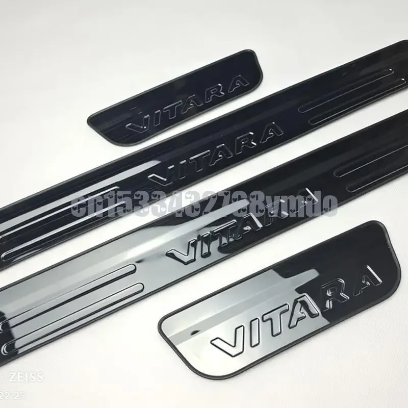 High quality stainless steel Scuff Plate/Door Sill Protector Sticker Car Styling For 2016 -2018 Suzuki Vitara 4pcs/set