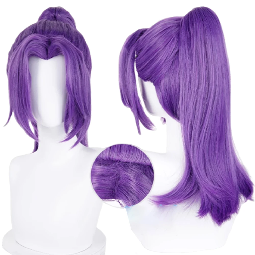 Game Rival Psylocke Cosplay Purple Wig Women Disguise Betsy Braddock Costume Accessories Halloween Carnival Party Roleplay Prop
