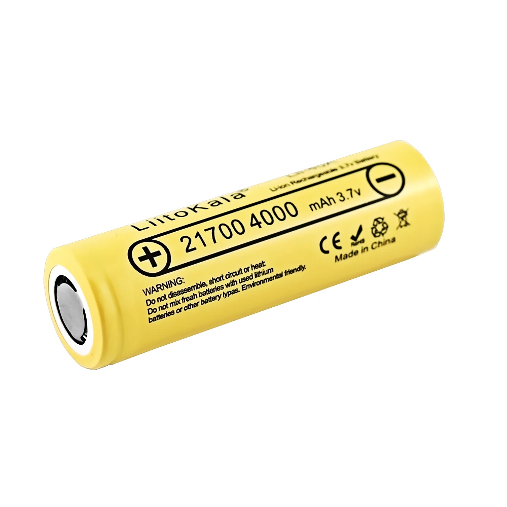 LiitoKala Lii-40A 21700 4000mAh akumulator litowo-jonowy 3.7V 40A do wysokiego rozładowania Mod/zestaw 3.7V 15A moc 5C szybkość rozładowania