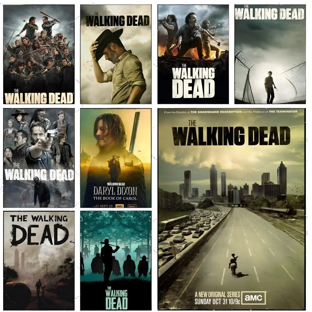 drama horror T-The Walking Dead Poster Premium Decor Art & Gift for Household Lounge Home Ornaments