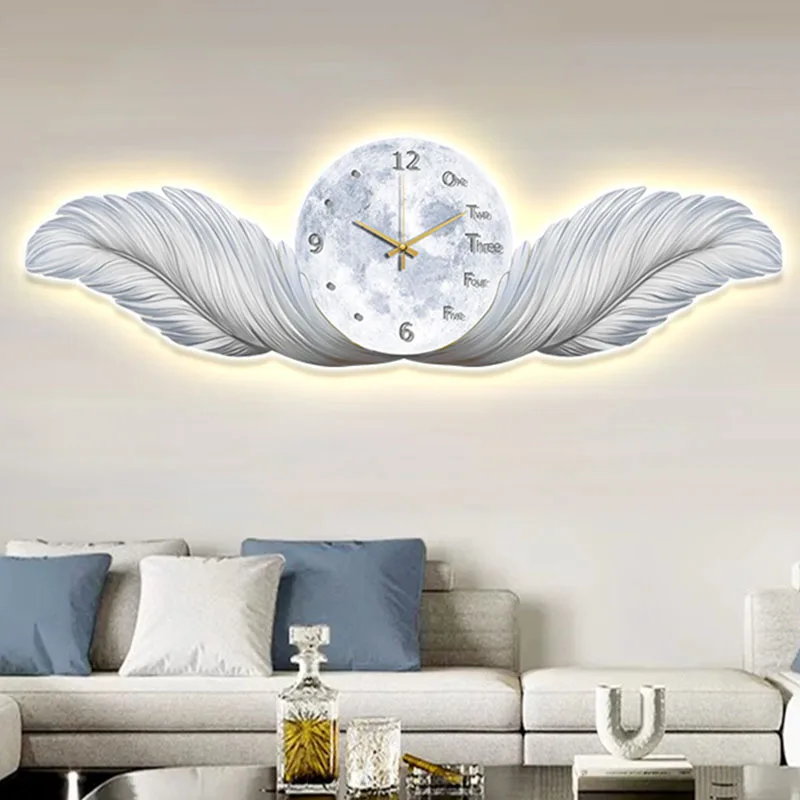 Orologi da parete moderni estetici Orologio da parete estetico per interni da cucina vintage in legno di lusso digitale Orologio da parete coreano Reloj De Pared Home Decor