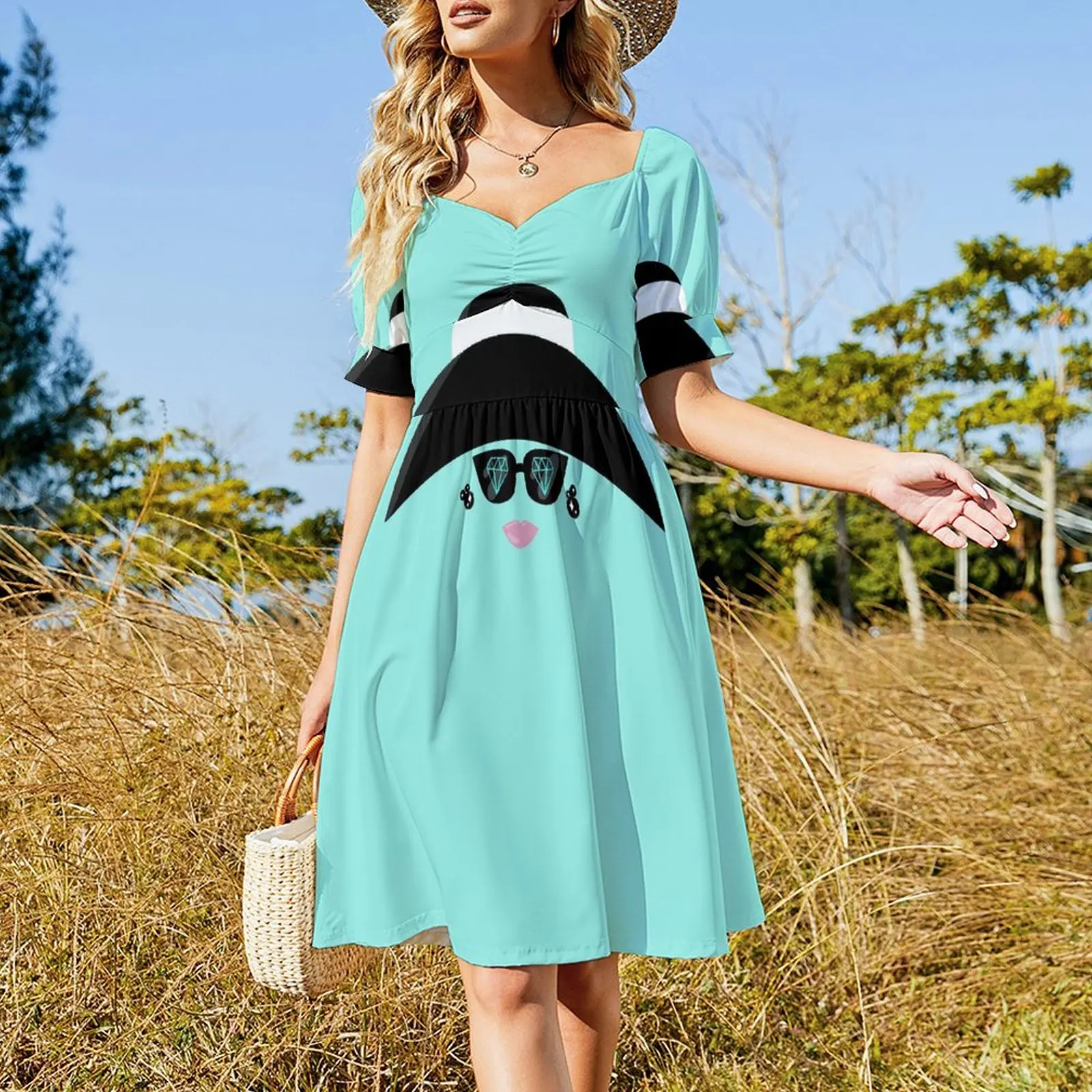 Holly Golightly Big Hat Short Sleeved Dress dress summer 2025 women evening dress