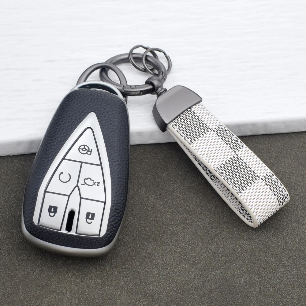 3/4/5 Buttons Soft TPU Leather Key Cover for Changan CS75 PLUS CS35 PLUS CS55 PLUS UNIT UNIK Oshan X7 X5 Key Chain Accessories