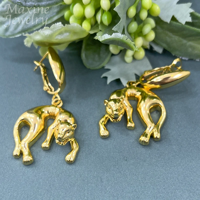 Animals 18K Gold Plated Jewelry Sets for Women Arabic Wedding Ethiopian Bridal Dubai Necklace Earring Jewellery Party Gift