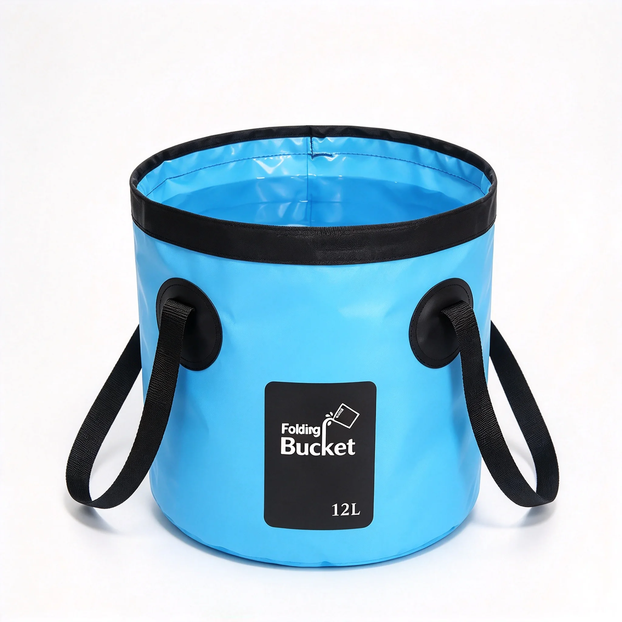 12L Folding Bucket Portable Outdoor Travel Foldable Water Bucket Bowl Sink Washing Bag Car Wash Bucket Multifunction for Camping