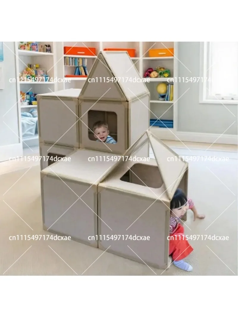 Magnetic Panel Playhouse Large 16pcs Set with Built-In Magnets for Construction Building and Tent Toys