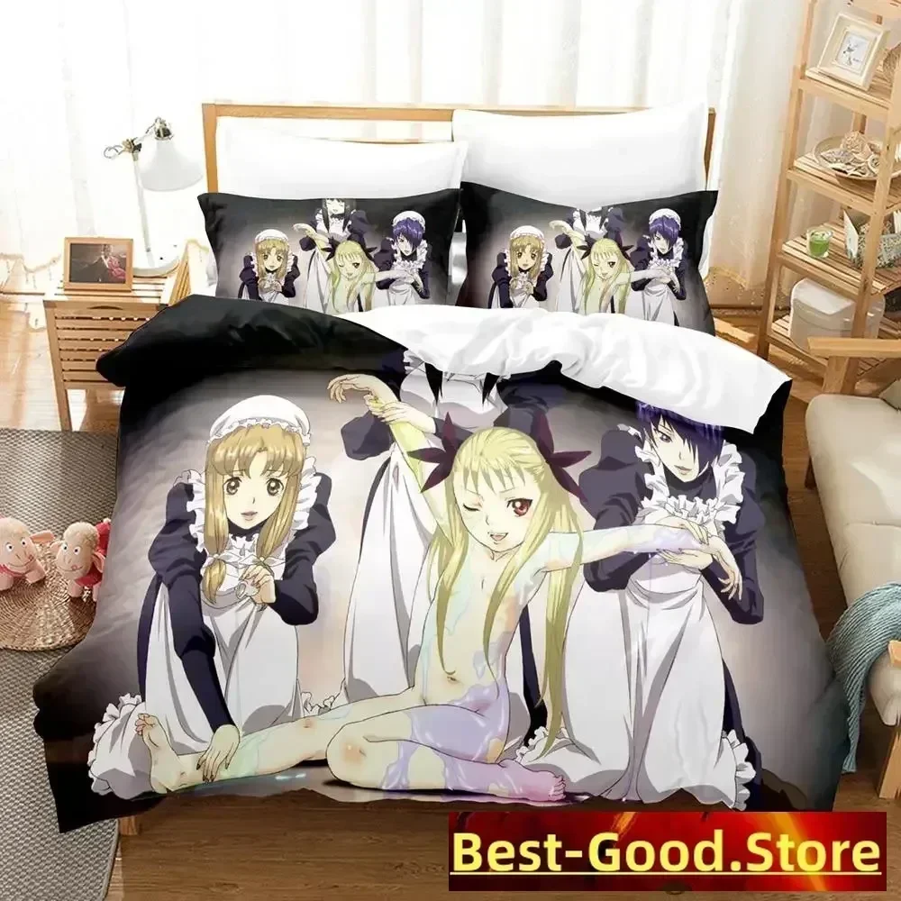 Dance In The Vampire Bund Bedding Set Duvet Cover Sheet Printed Bed Set Pillowcase Bed Full Queen King Size Comforter Bedroom