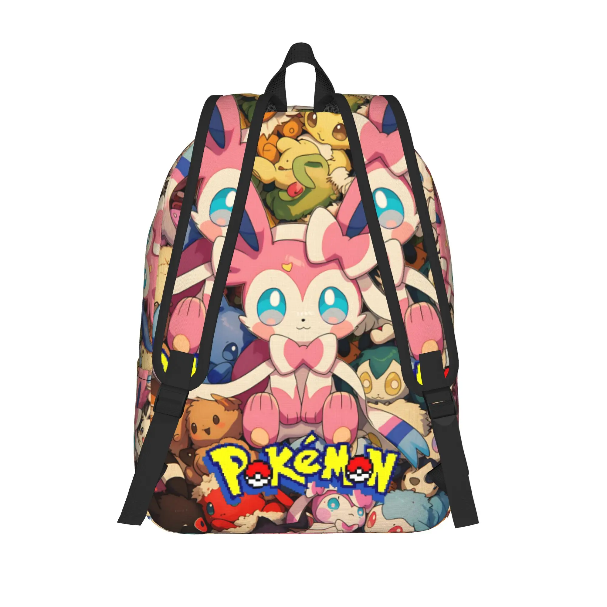 Fashion Pokemon Theme Backpack  Mochilas Harajuku Design Camping Sturdy Shoulder Rucksack