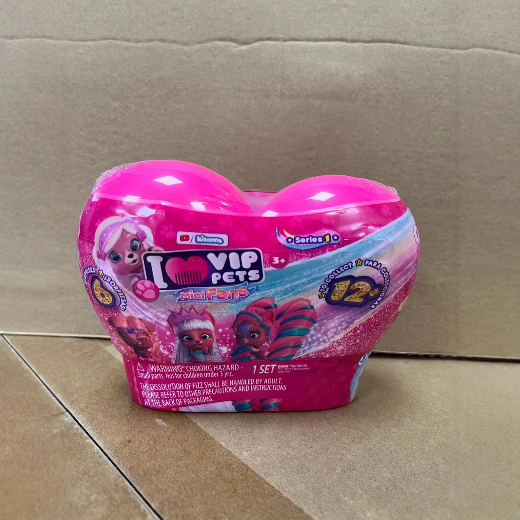 أنا أحب VIP الحيوانات الأليفة المشجعين الصغيرة تصفيف الشعر دمية الحب كلب صغير القلطي مفاجأة صندوق أعمى لعبة جديلة #2