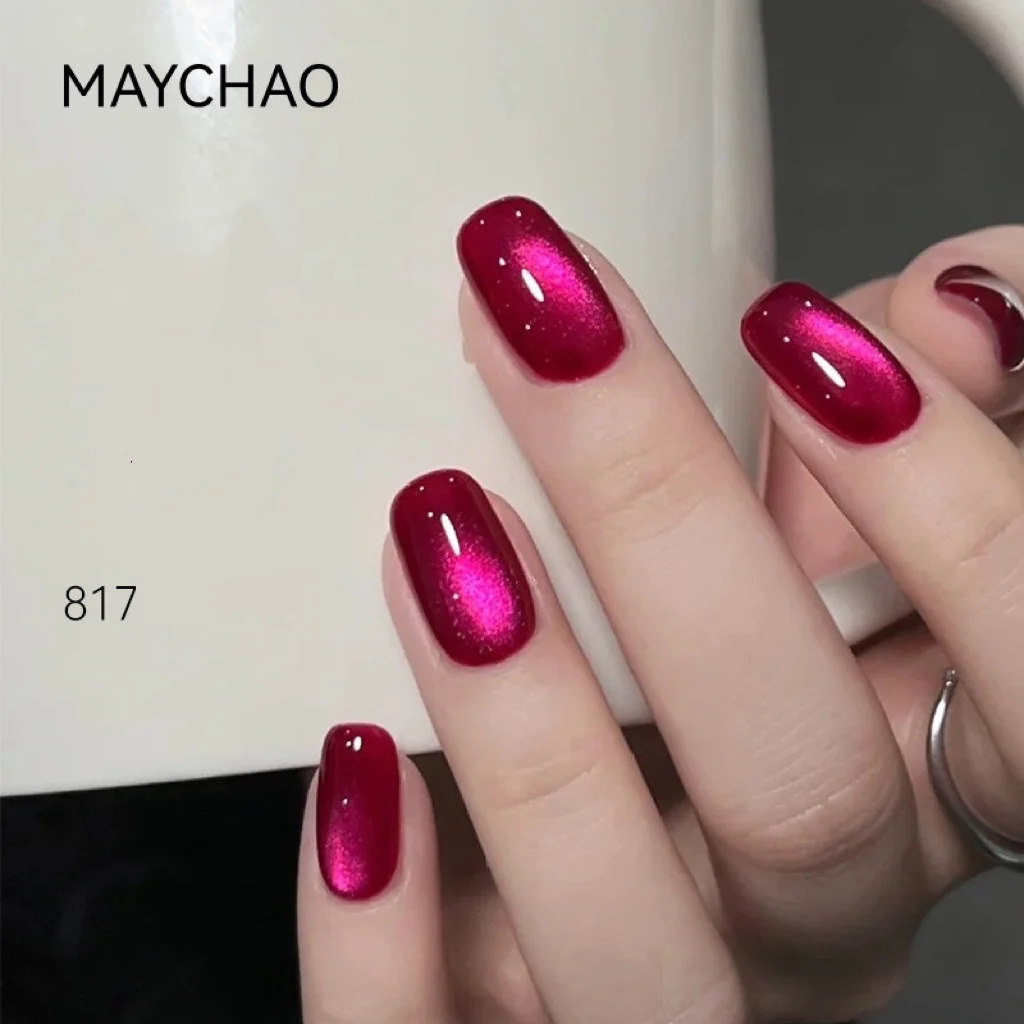 MAYCHAO-esmalte de uñas en Gel para ojos de gato, 10ml, UV, Soak Off, manicura semipermanente, barniz de Gel UV magnético para gatos, accesorios para uñas DIY para el hogar