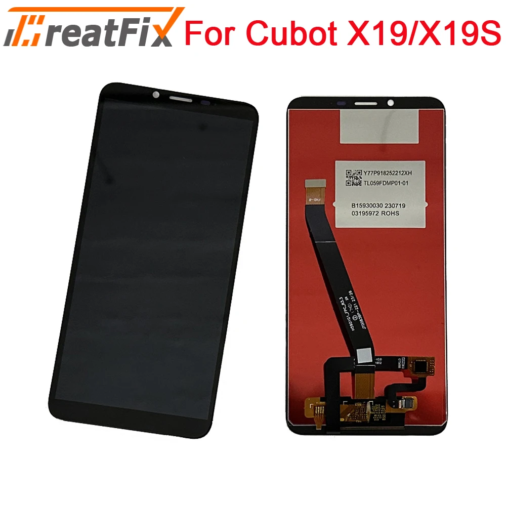 

Tested For Cubot X19 LCD Display And Touch Screen Digitizer Assembly Replacement For Cubot X 19 X19S LCD Display Repair Screen