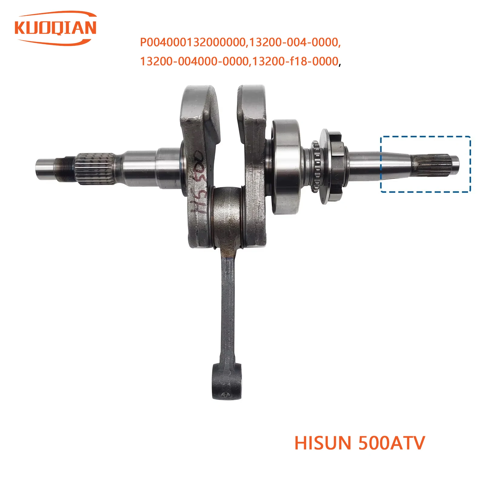 Original Crankshaft Connecting Rod Assy For HS 500 ATV UTV Engine spare part HS CODE 13200-004000-0000 P004000132000000
