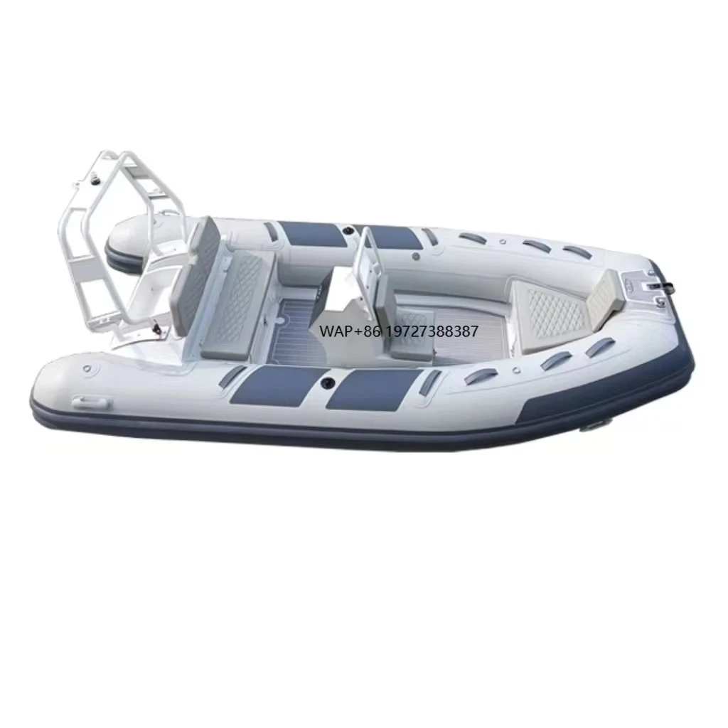 Ocean 390 Rigid Inflatable Boat, with Sea Wave Texture and Aluminum, for Use in Marine Waters