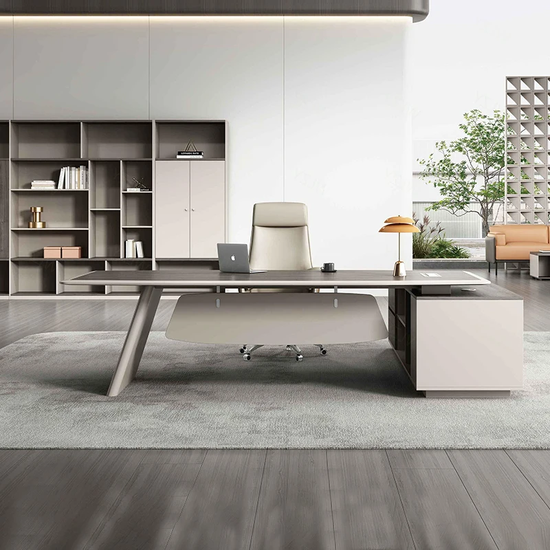 New Arrival Luxury Executive Desk for CEO Managers Modern Office Furniture Presidential Office Executive Table Made Panel Wood