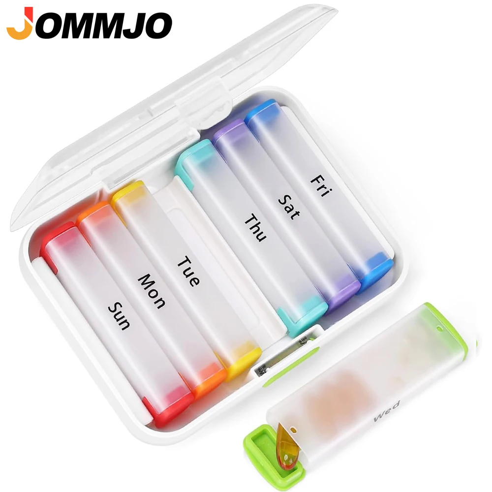 

1PCS Weekly Pill Organizer 2 Times A Day, Pill Box 7 Day for Easy Filling, Privacy Protection AM PM Pill Case for Vitamins