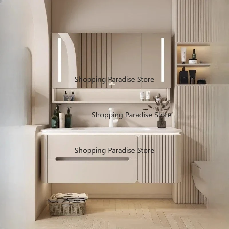 Drawers Closet Bathroom Cabinet Shelf Wooden Large Capacity Corner Bathroom Cabinet High Mobile Home Furniture