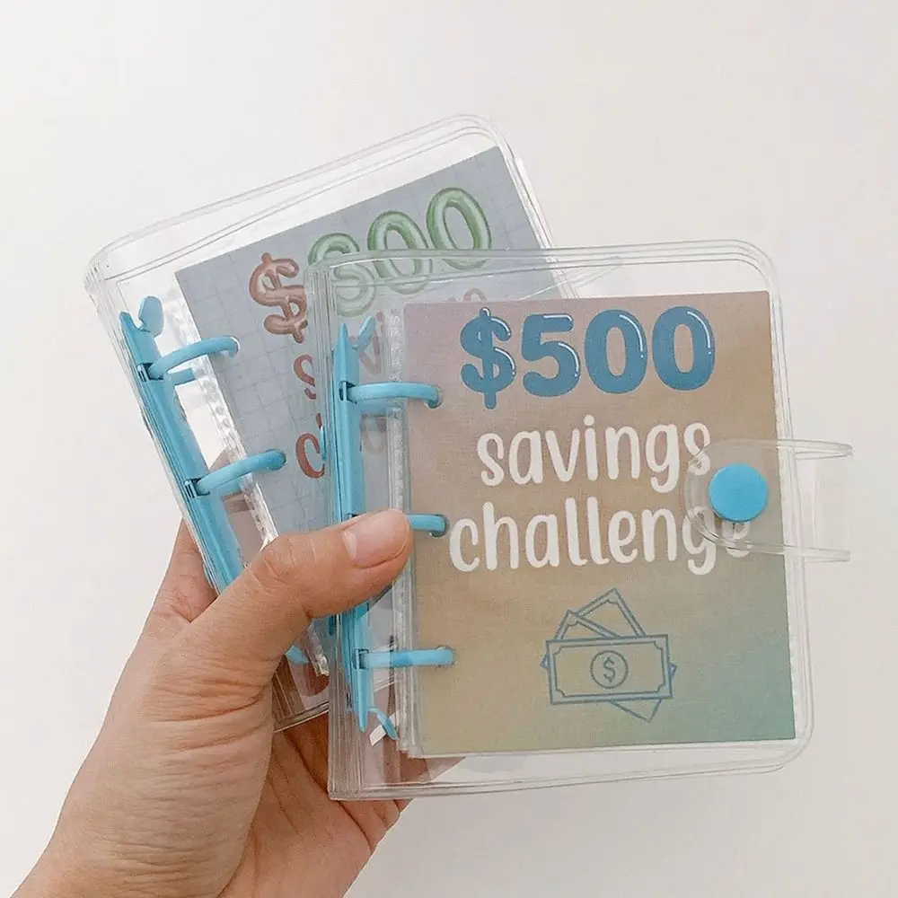 3 Hole Envelope Challenge Binder Save Money with Cash Envelopes Money Saving Notebook Mini Money Organizer Children