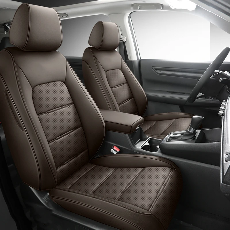 

Custom Fit Car Seat Covers For Honda CRV 2023 2024 Artificial leather Leather Seat Cushion Interior Automotive Parts -Full Set