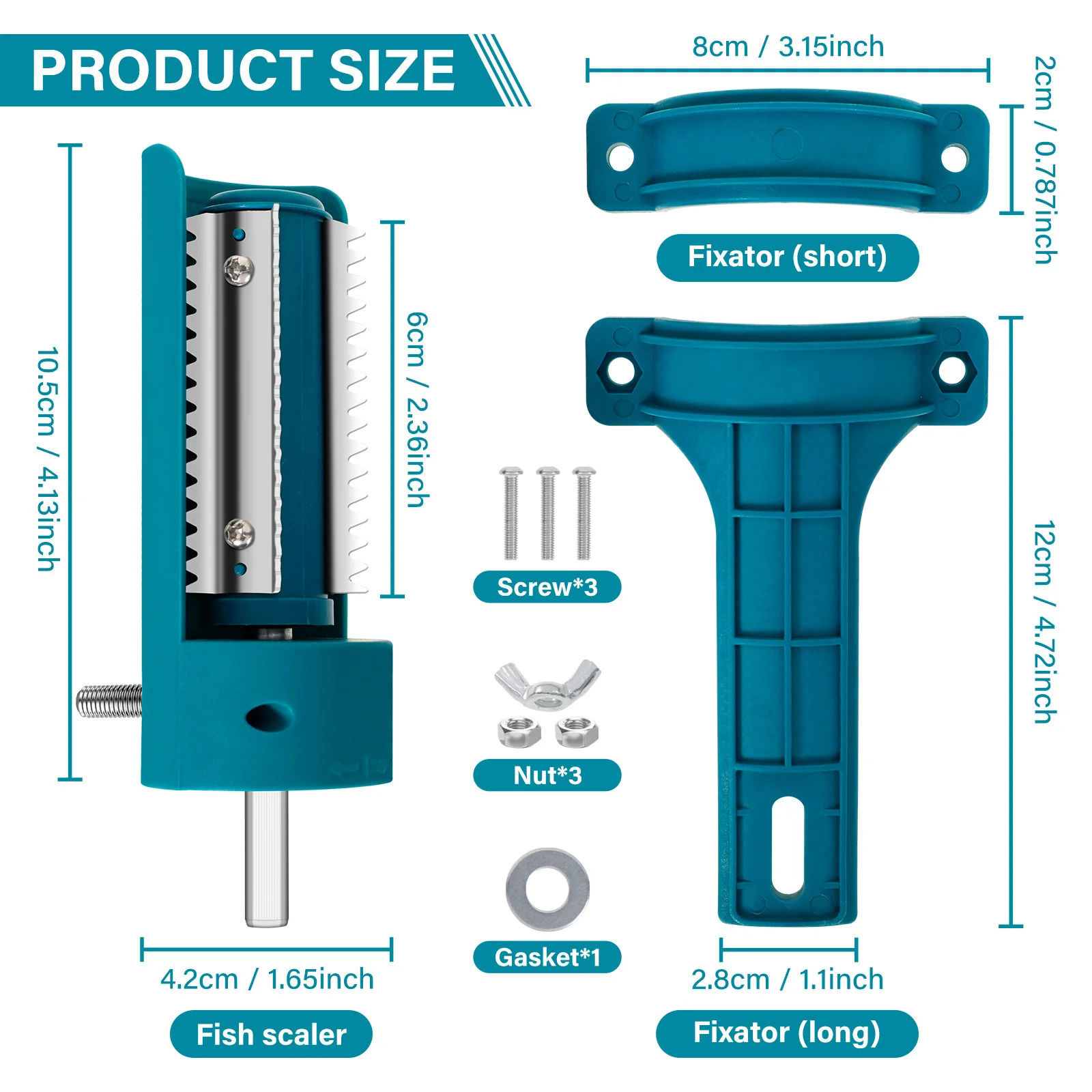 Electric Fish Scaler Remover Specialized Powerful Cordless Fish Scale Tool with ABS Splash Guard for Seafood Market Home Kitchen